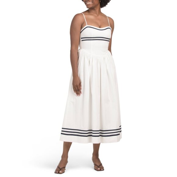 MOON RIVER Dresses & Skirts - MOON RIVER White Sailor Dropped Waist Dress